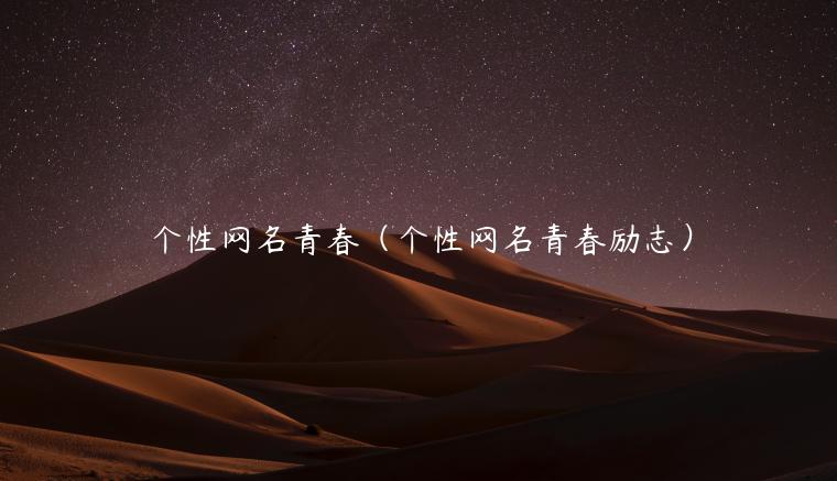 个性网名青春（个性网名青春励志）