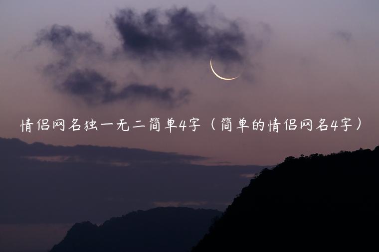 情侣网名独一无二简单4字（简单的情侣网名4字）