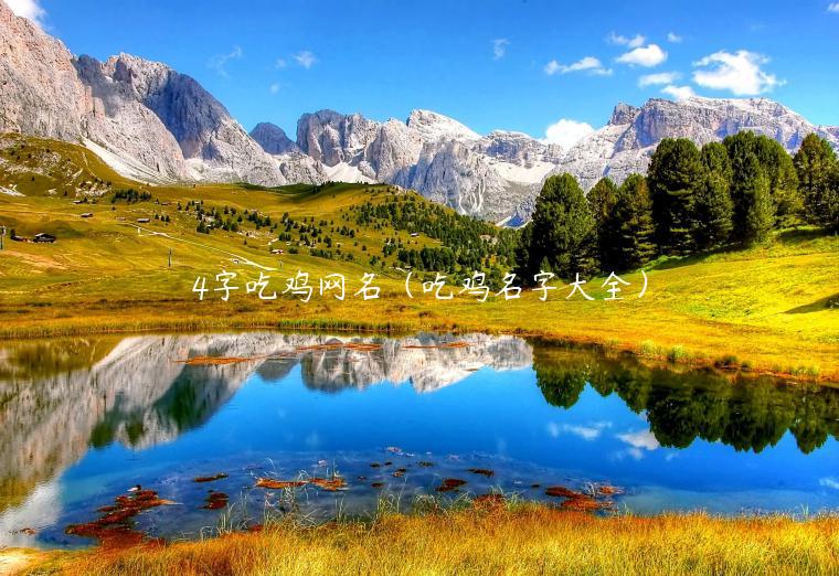 4字吃鸡网名（吃鸡名字大全）